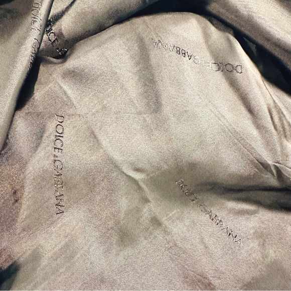 Vintage Dolce & Gabbana Brown Linen Blend Tweed Pencil Skirt IT Size 48 - Picture 4 of 16